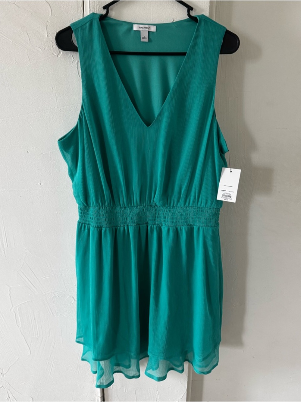 Nine West Teal Sleeveless Dress